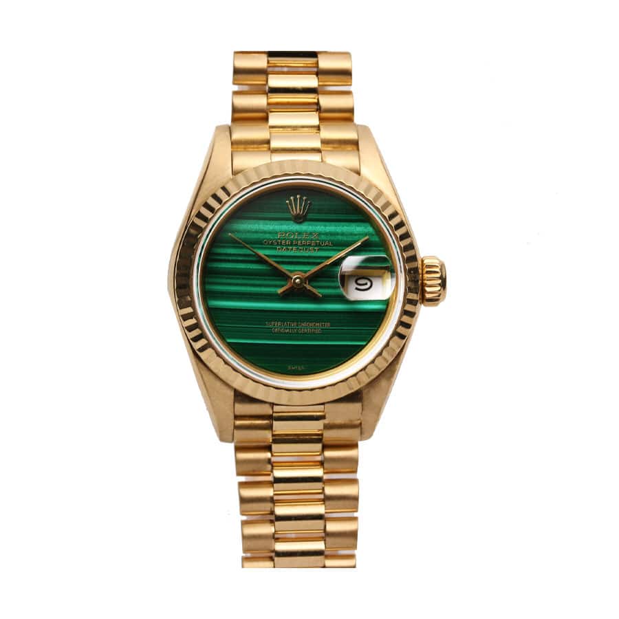 Malachite Dial Yellow Gold 28mm Lady