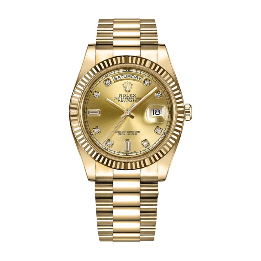 Champagne Dial Yellow Gold 40mm Men