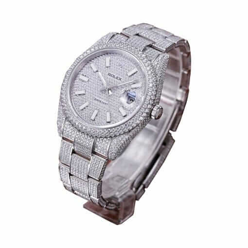 Diamond Pave Dial Two-Tone 41mm Men