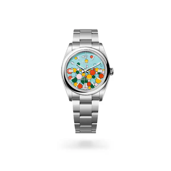 Blue Dial Stainless Steel 36mm Men