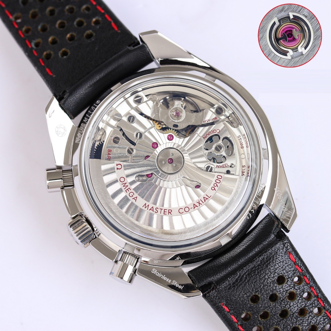 Panda Dial Racing Chronograph - 44mm Stainless Steel Tachymeter Watch
