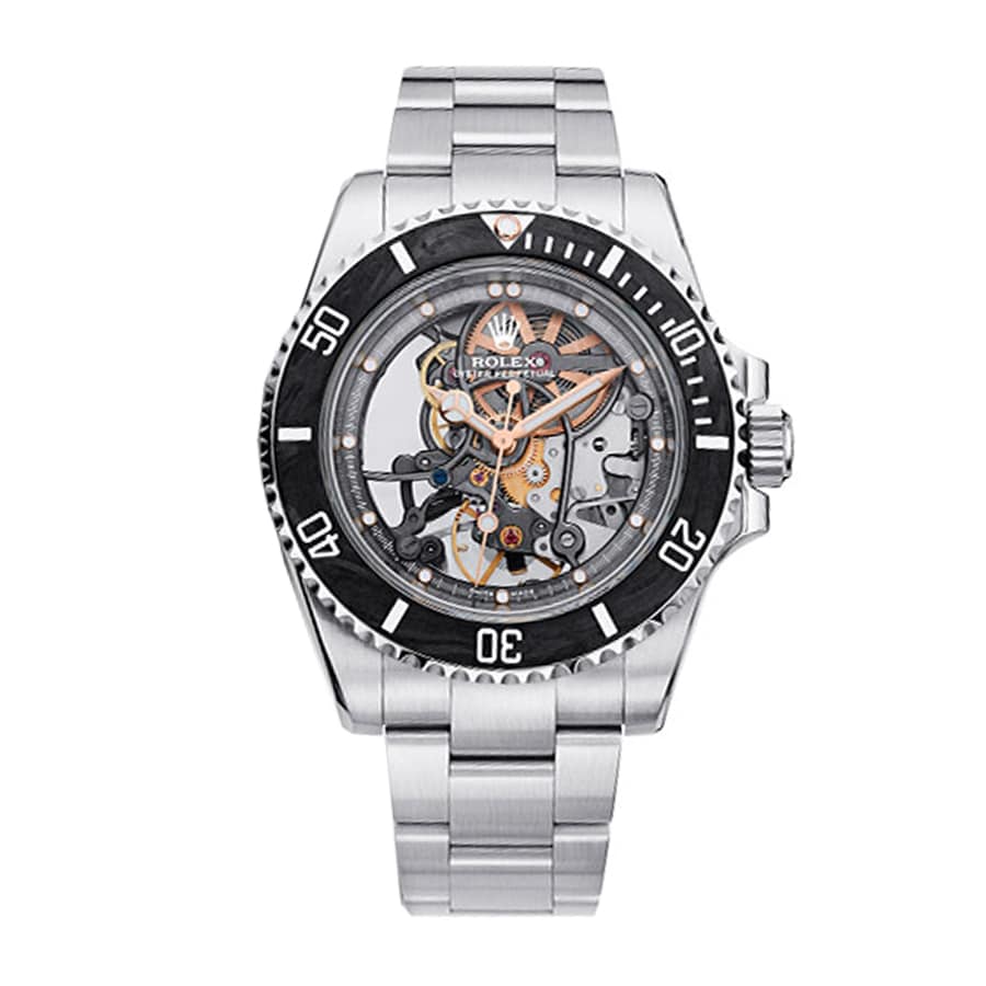 Skeleton Dial Stainless Steel 39mm Men