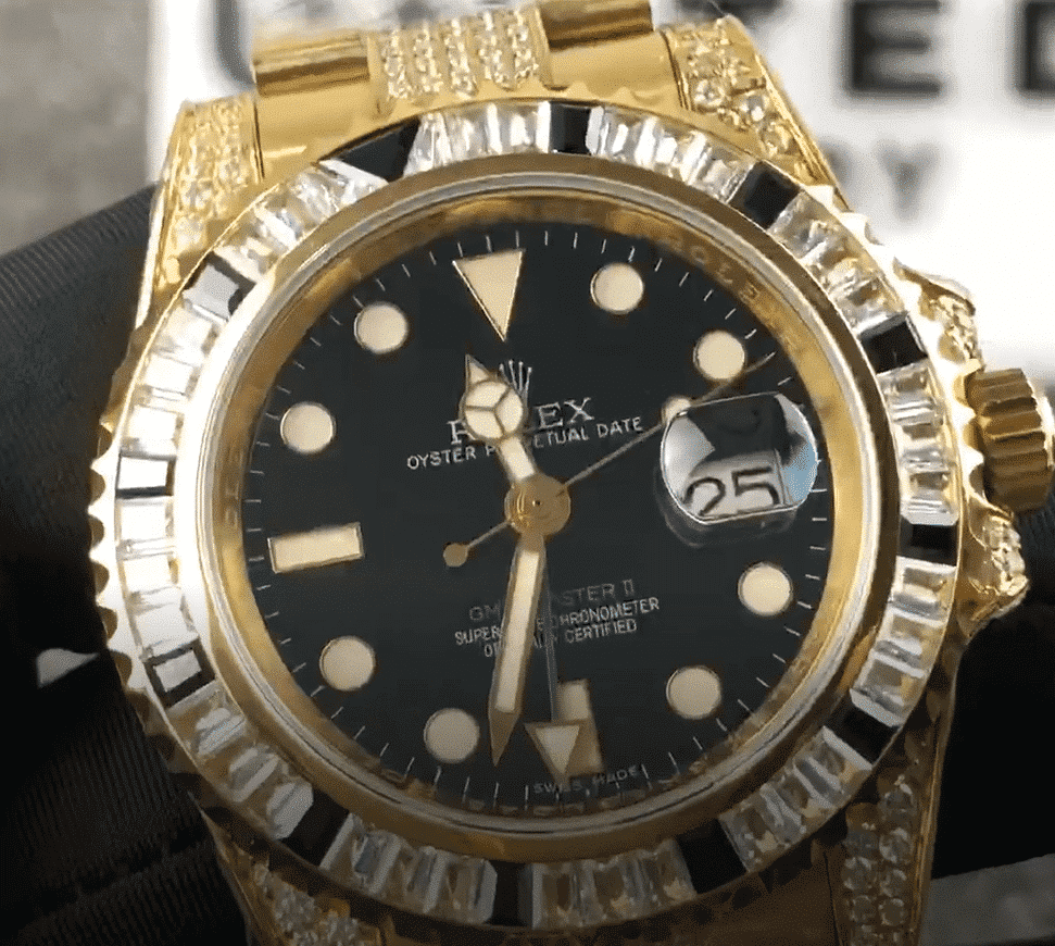 Yellow Gold Green Dial 40mm Men