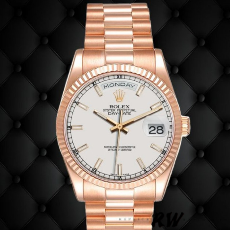 White Dial Date 36mm Unisex