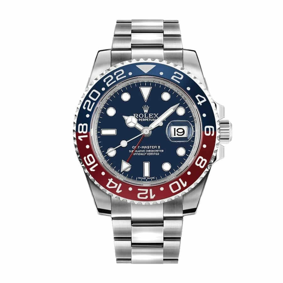 Pepsi Bezel White Gold 40mm Men