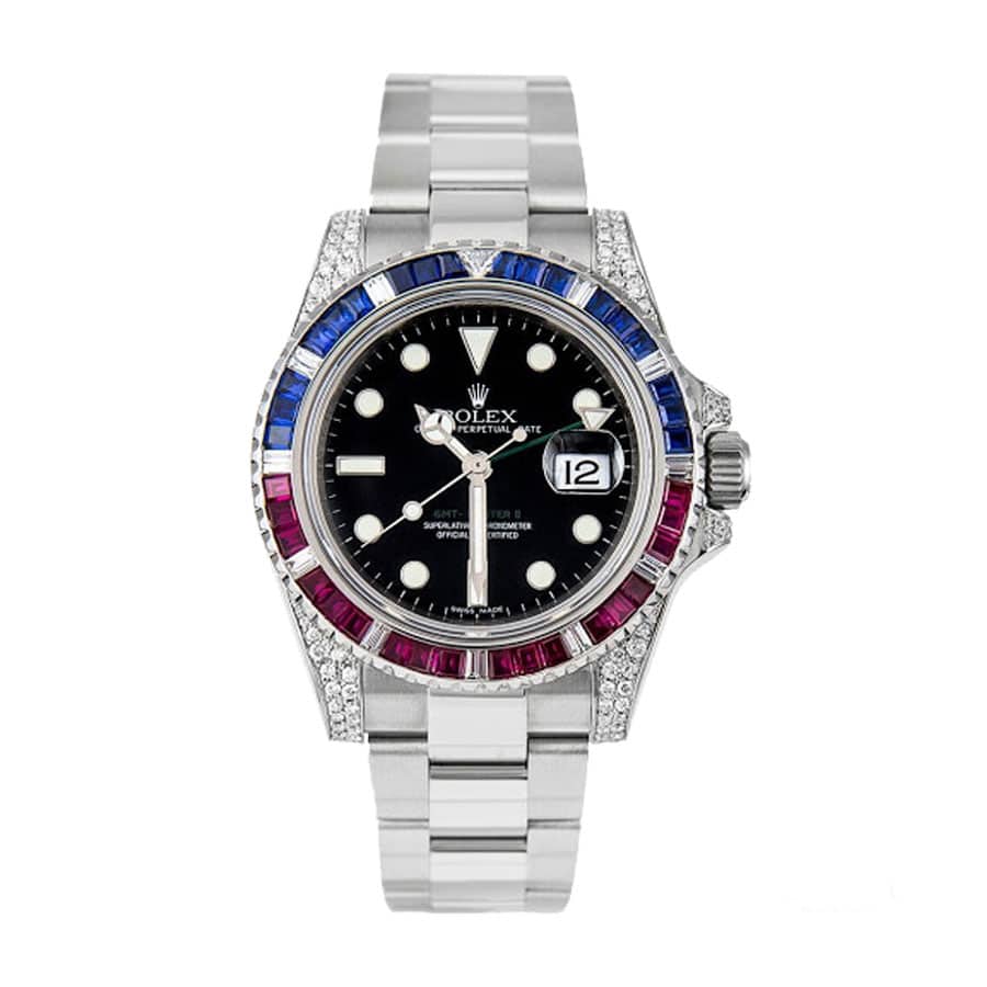 Diamond Bezel Fluted Bezel Yellow Gold 28mm Lady