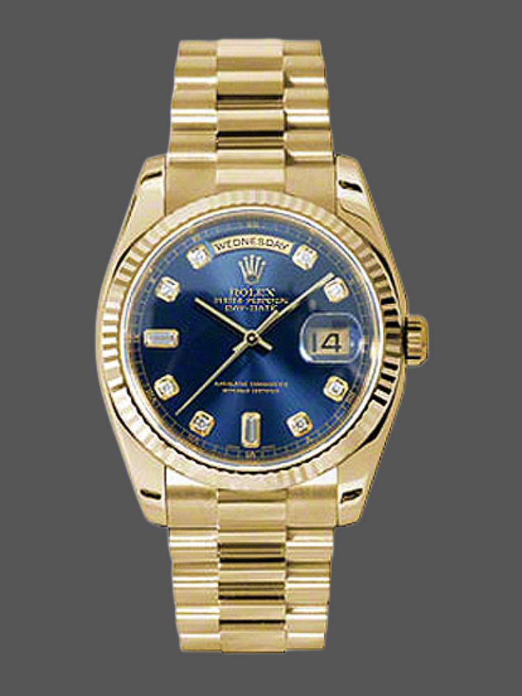 Blue Diamond Dial Date