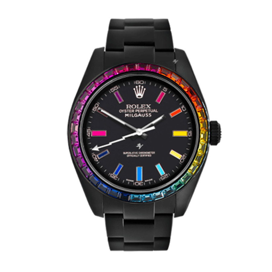 Sapphire Bezel Black Dial 40mm Men