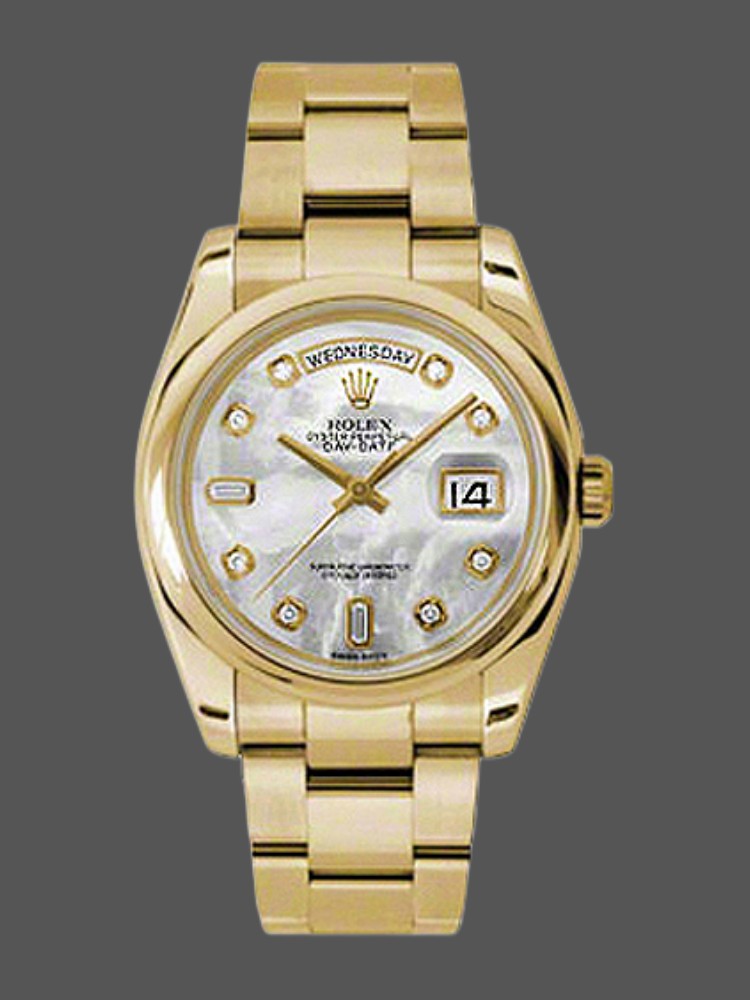 Mother of Pearl Diamond Dial Date
