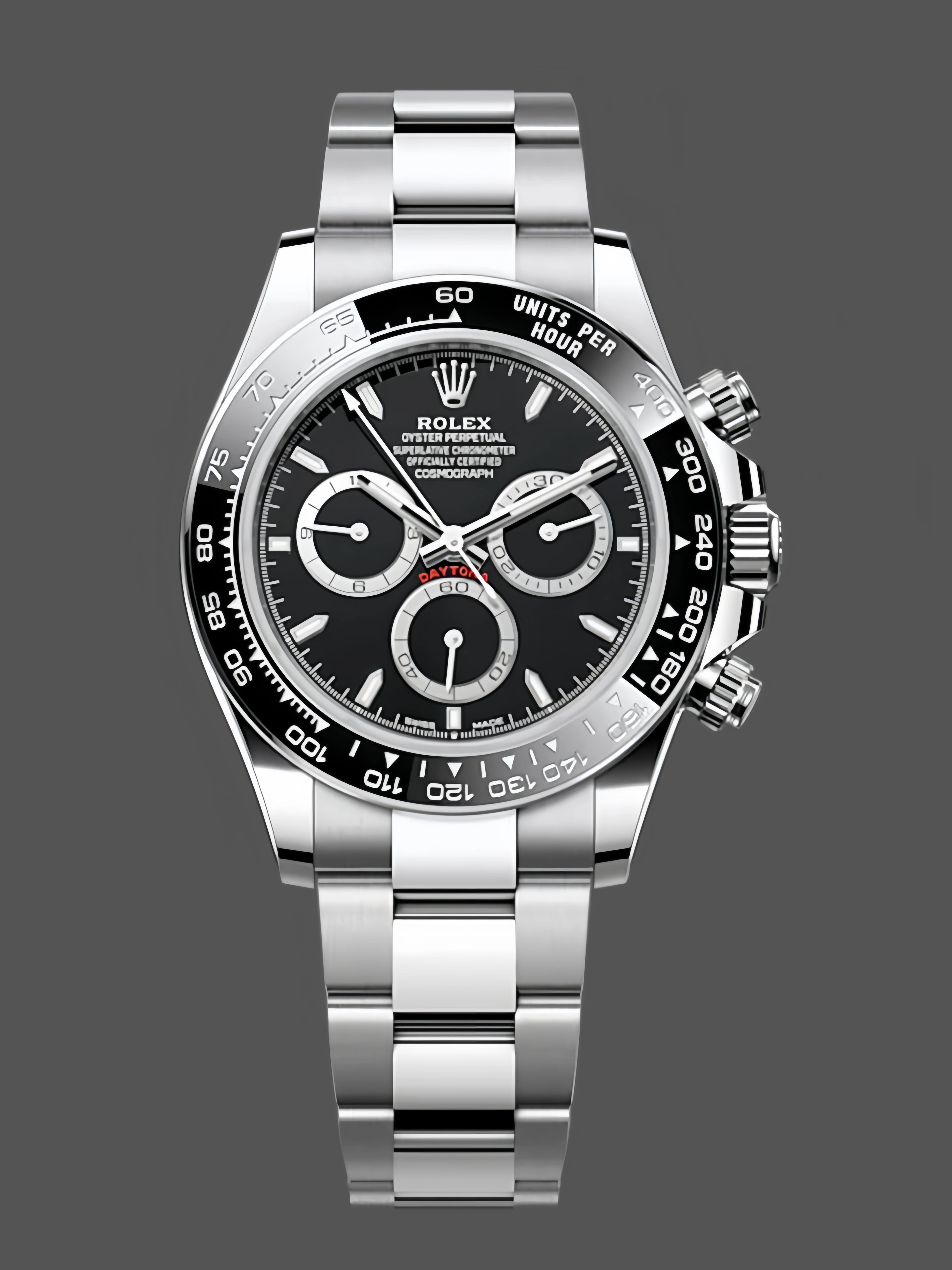 Oystersteel Black Dial 40mm Men