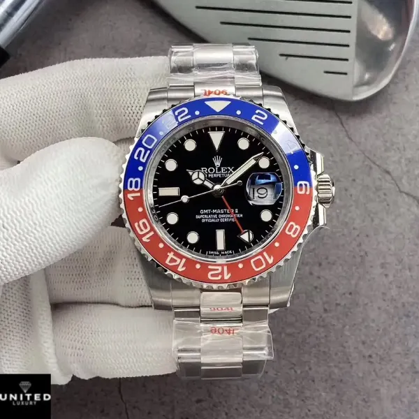 Batman Bezel Black Dial Stainless Steel 40mm Men