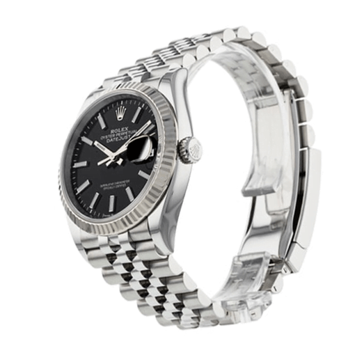 Black Dial Stainless Steel 41mm Men