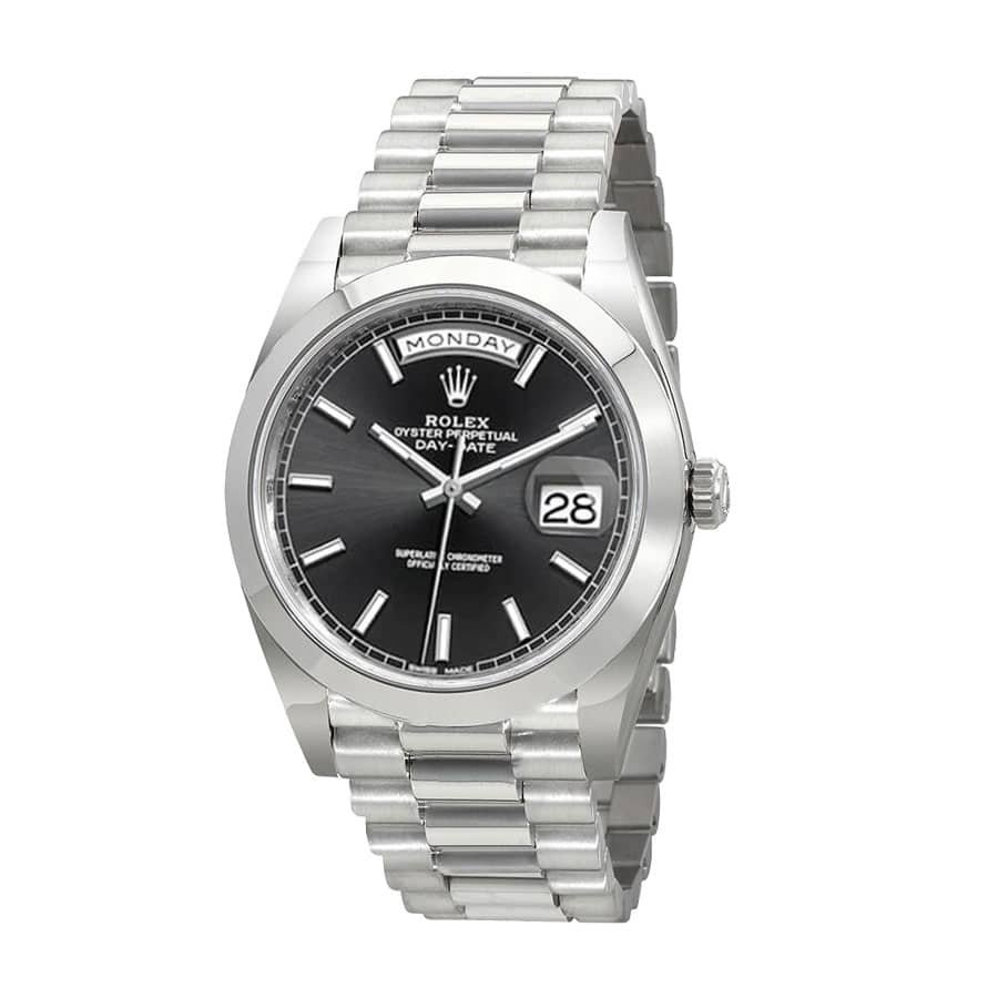 Black Dial Stainless Steel 40mm Men