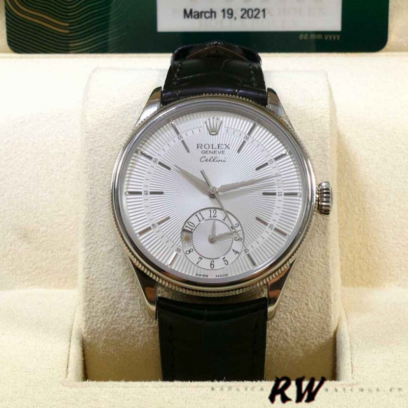 Silver Dial Dual Time