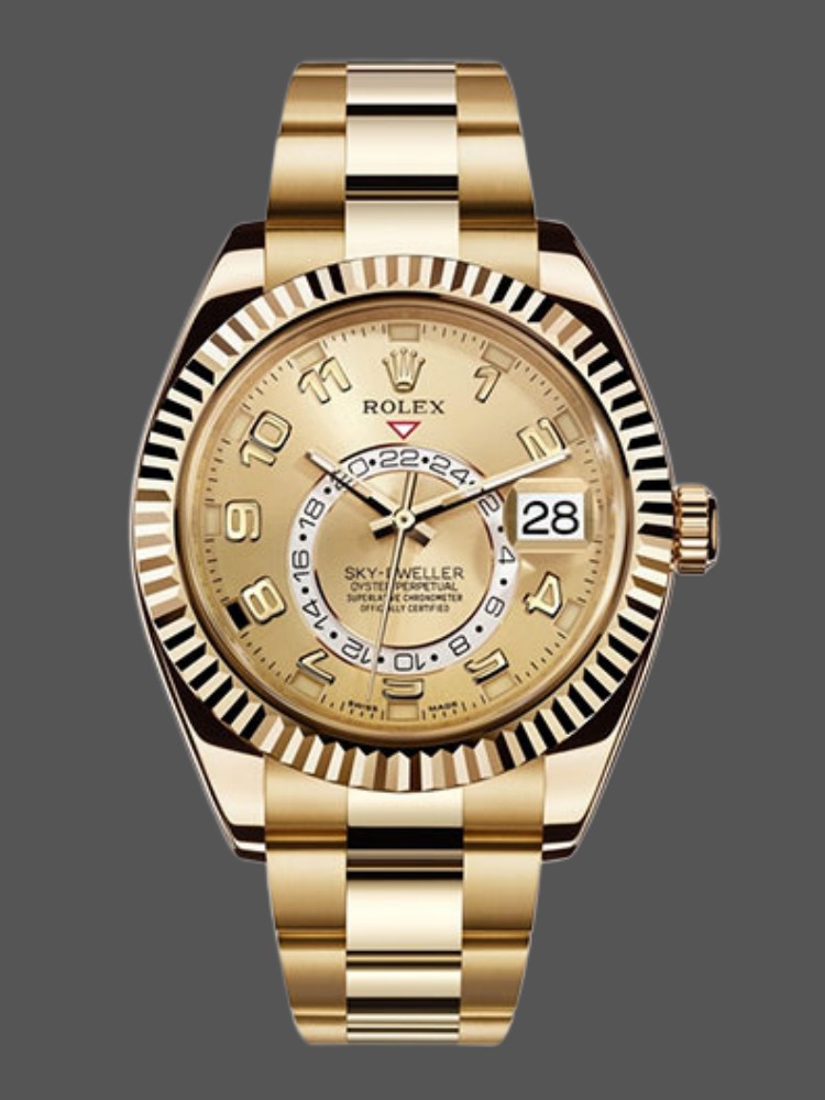 Yellow Gold Champagne Arabic Dial