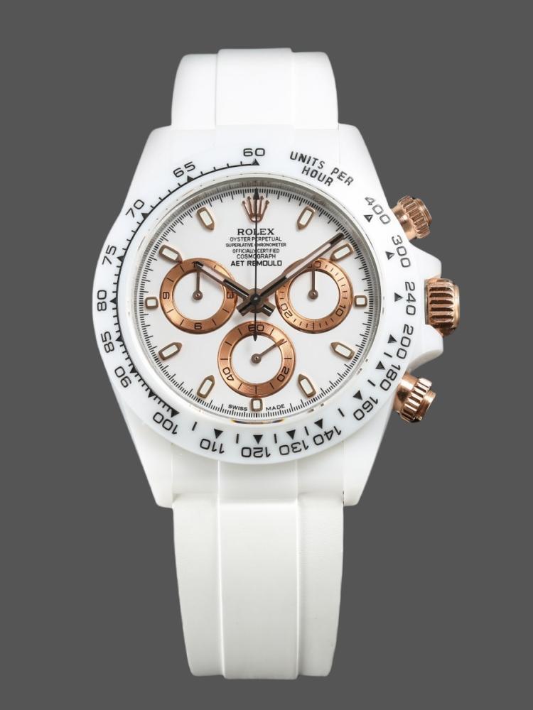 White Dial Ceramic Bezel 40mm Men