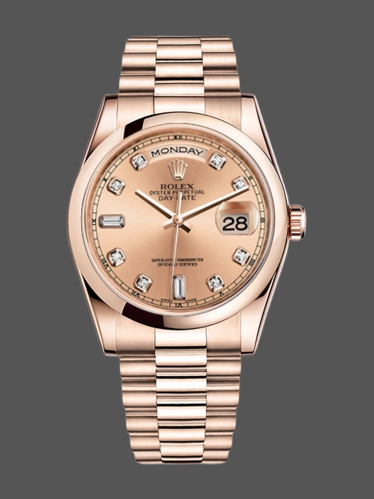 Rose Gold Champagne Diamond Dial
