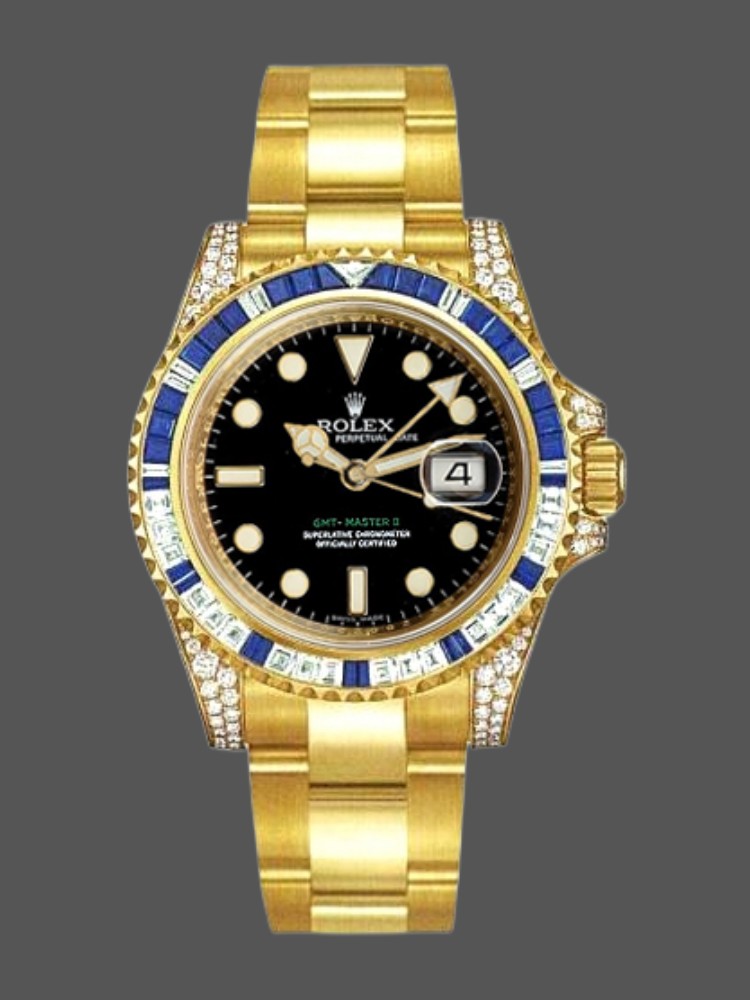 Diamond Black Dial GMT