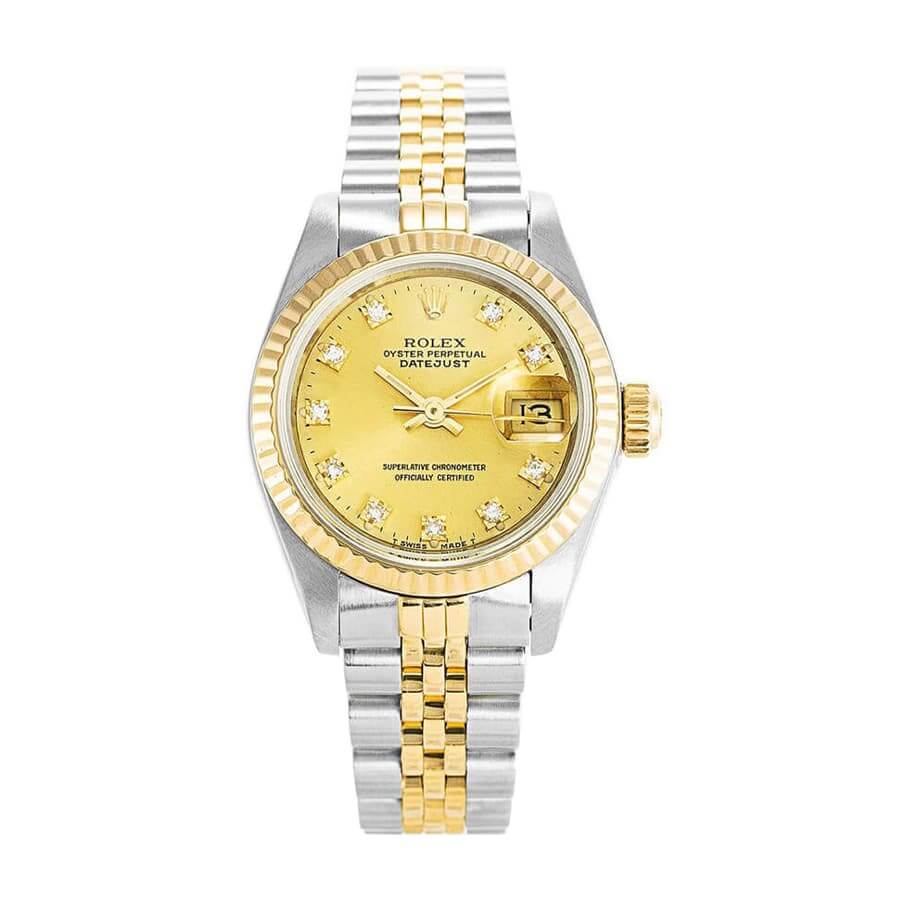 Diamond Dial Yellow Gold 28mm Lady