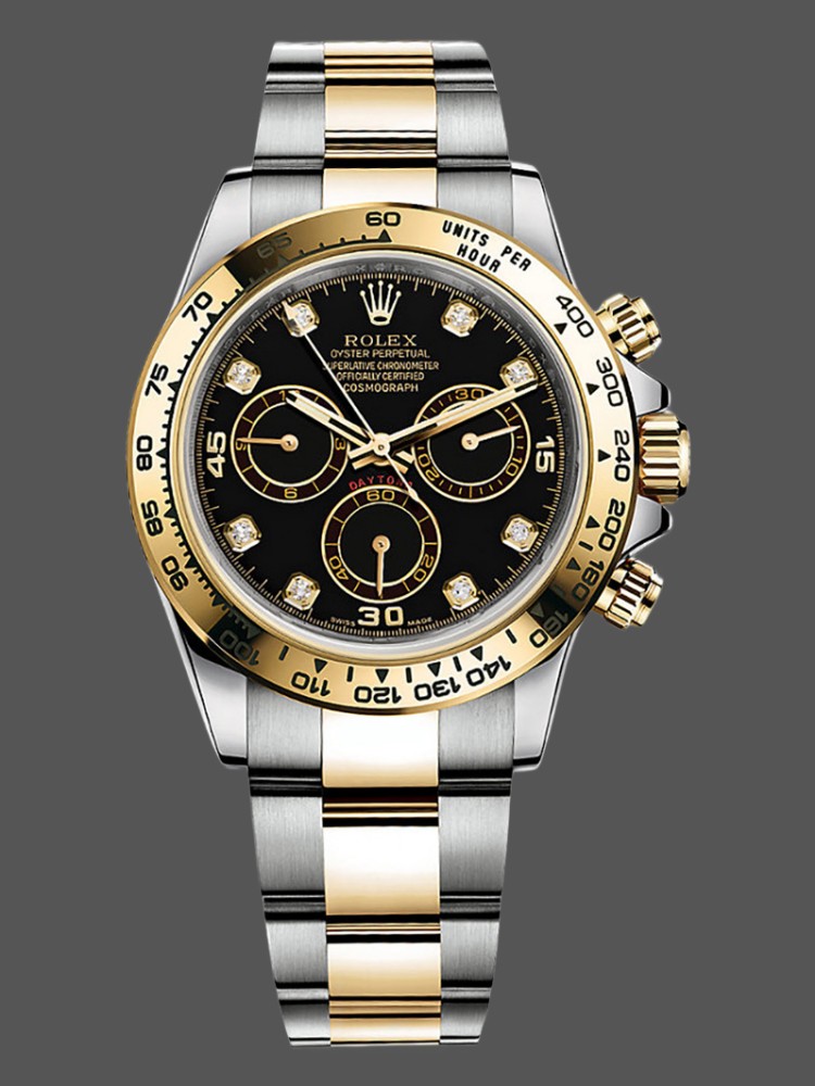 Black Diamond Dial Two-Tone 40mm Men
