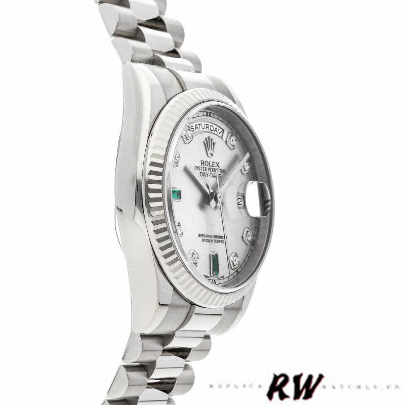 Rhodium Grey Dial Date