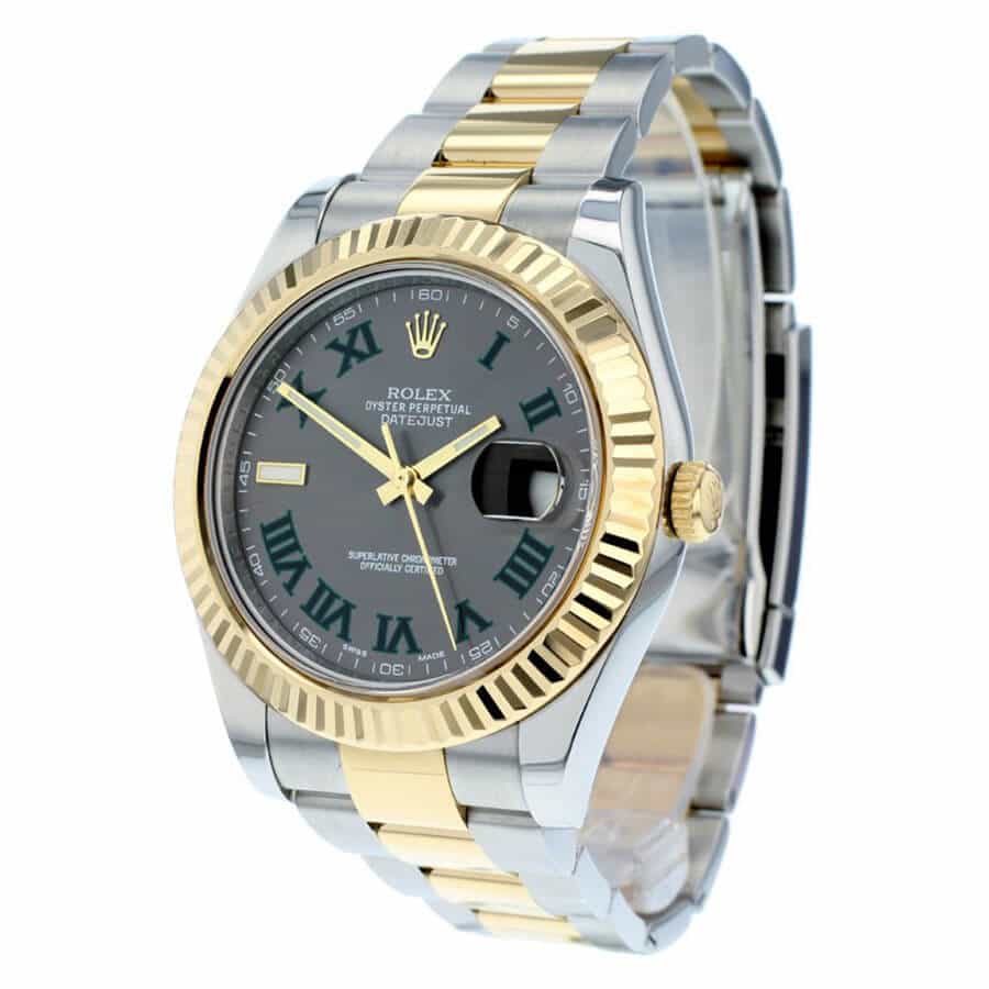 Grey Roman Dial Two-Tone 41mm Men