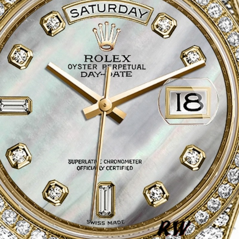 White Mother-of-Pearl Diamond Dial