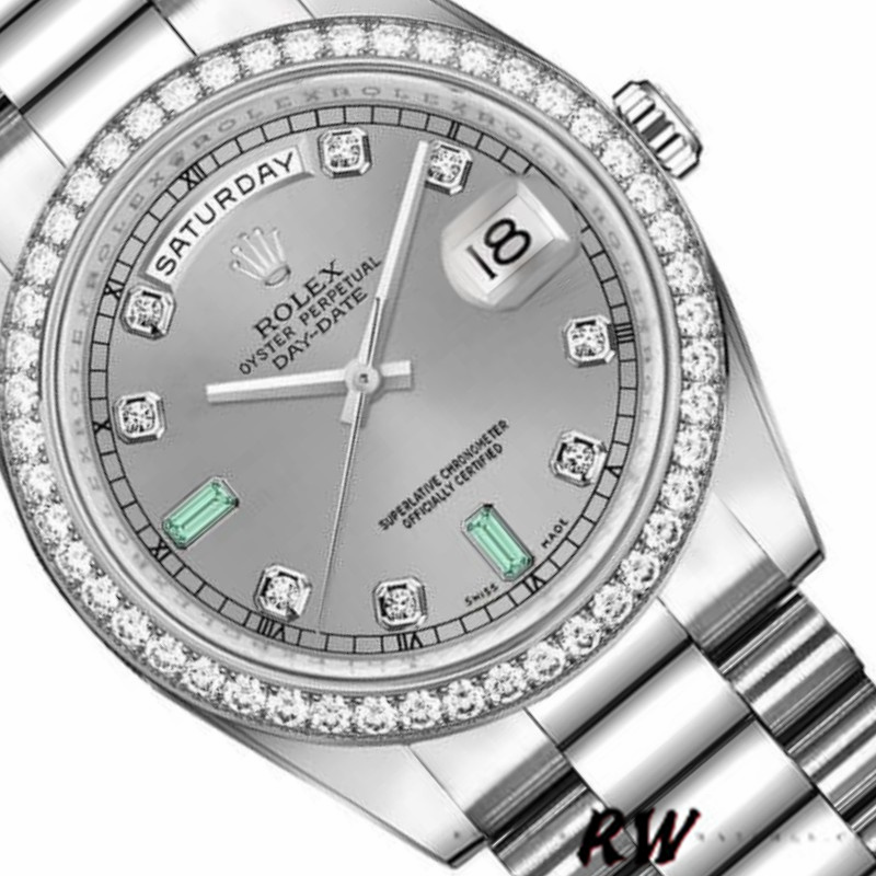 Rhodium Grey Dial Date 36mm Unisex