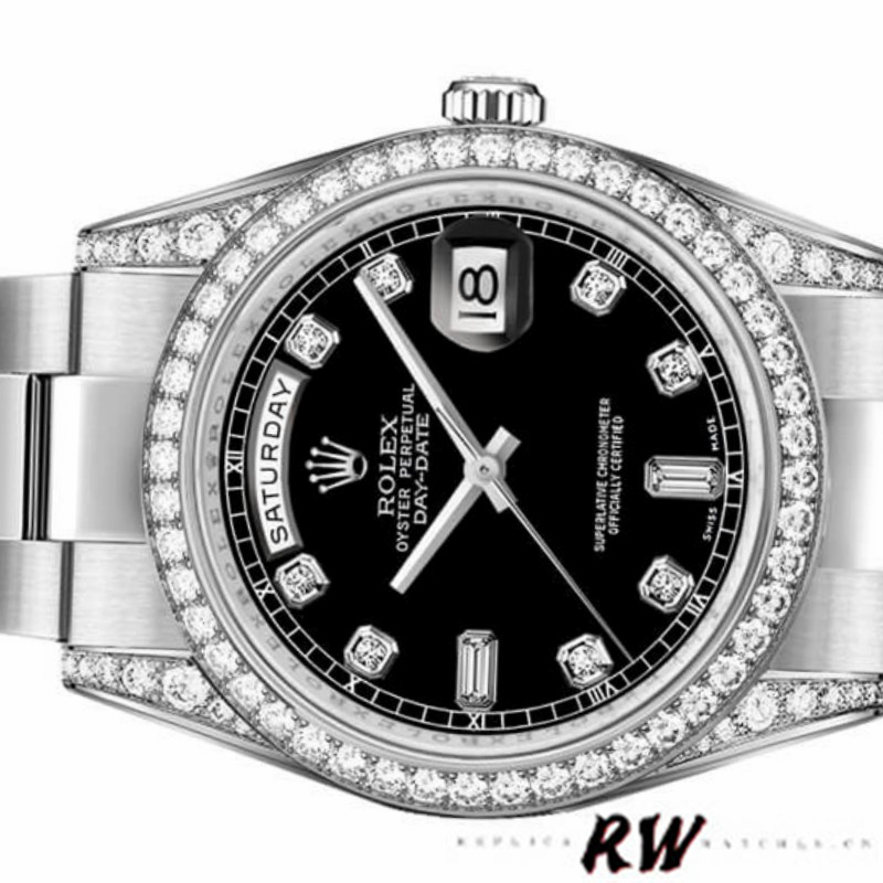 Diamond Bezel Black Diamond Dial