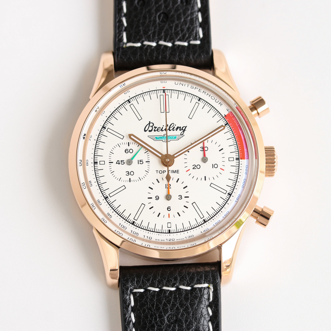Vintage Racing Chronograph | 42mm Rose Gold-Toned Case