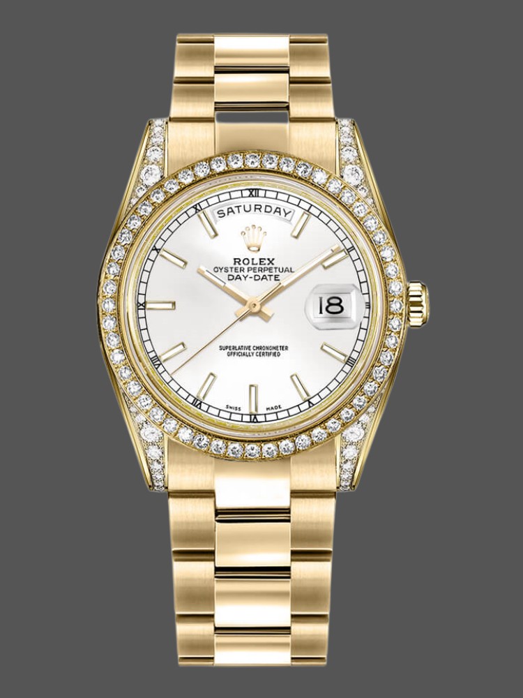 Yellow Gold White Dial