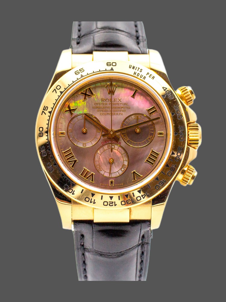 Black Mother of Pearl Roman Dial Chronograph 40mm Mens