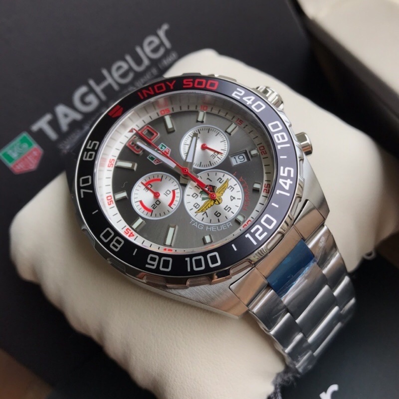 Classic 500 Racing Chronograph Watch Steel Bracelet