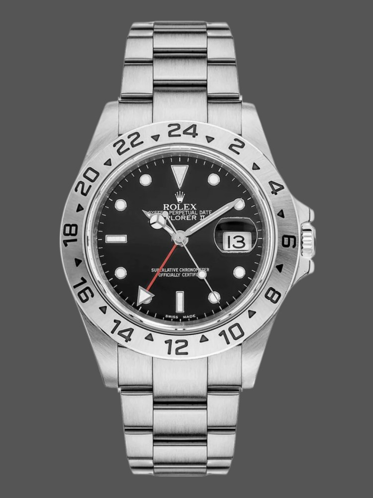 Stainless Steel Black Dial