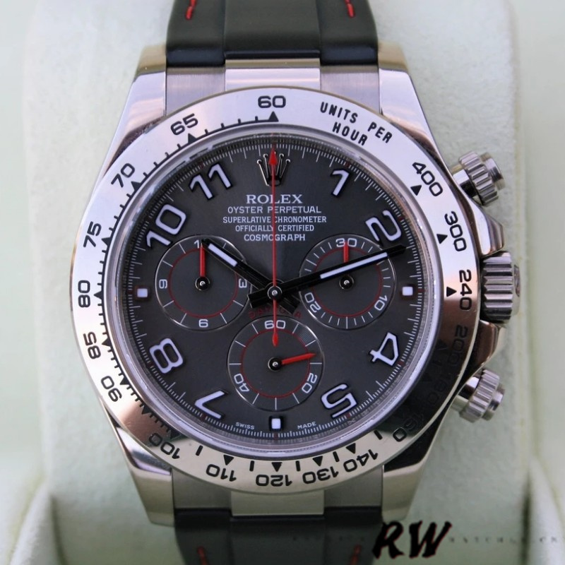 Grey Racing Dial Chronograph 40mm Mens