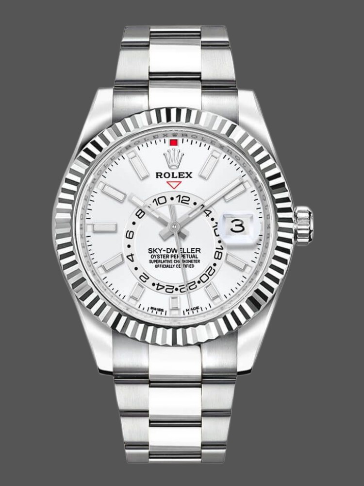 Stainless Steel White Dial