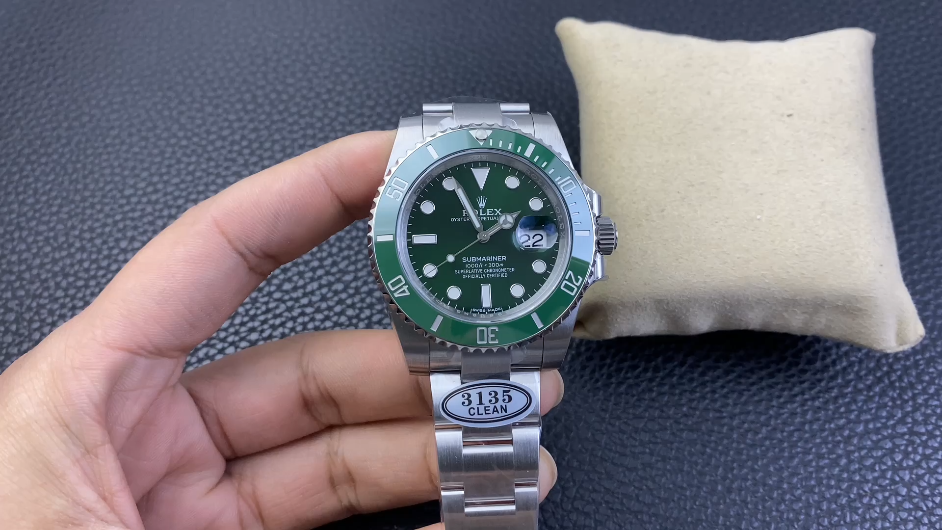 Stainless Steel Green Dial Oyster Diver