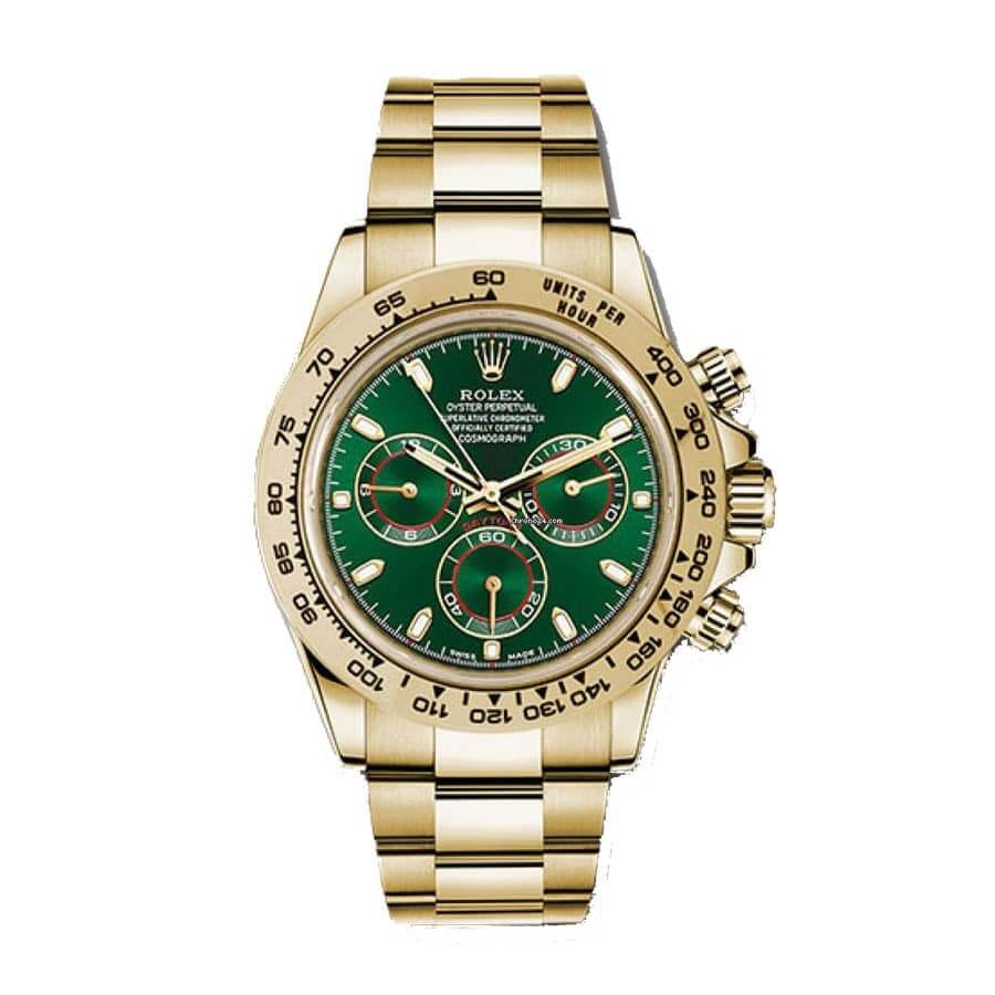Green Dial Yellow Gold 40mm Men