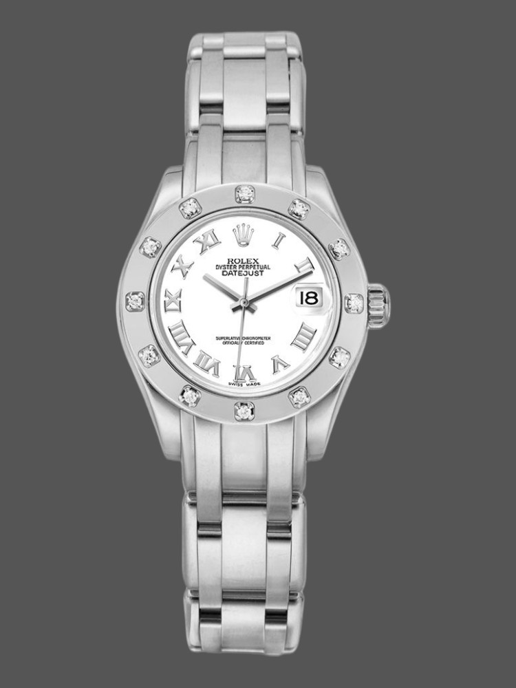 White Roman Dial Lady