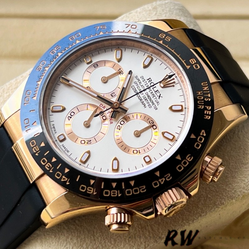 Rose Gold Ivory Dial 40mm Mens