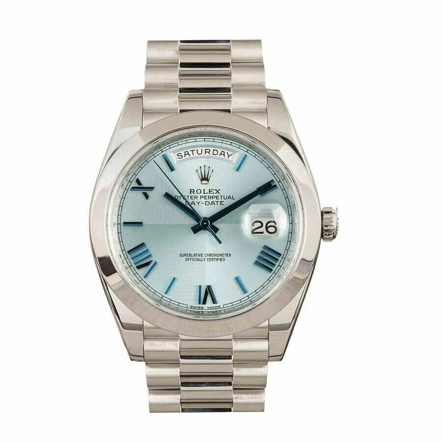 Ice Blue Dial Platinum 40mm Men