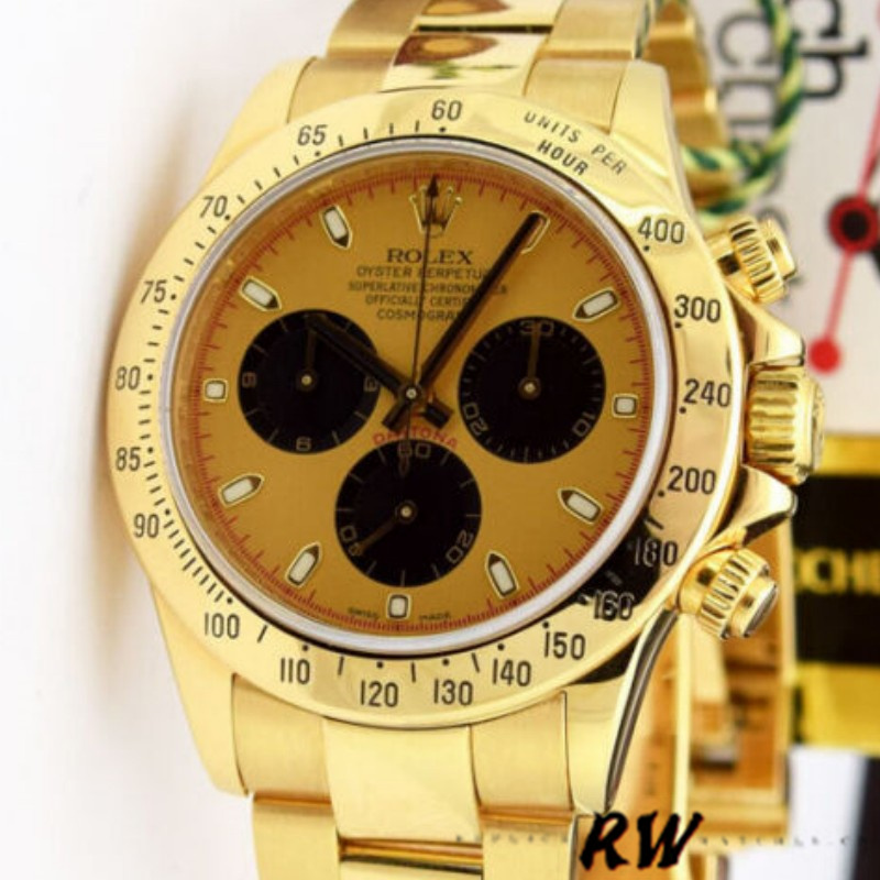 Yellow Gold Champagne Dial Chronograph 40mm Mens