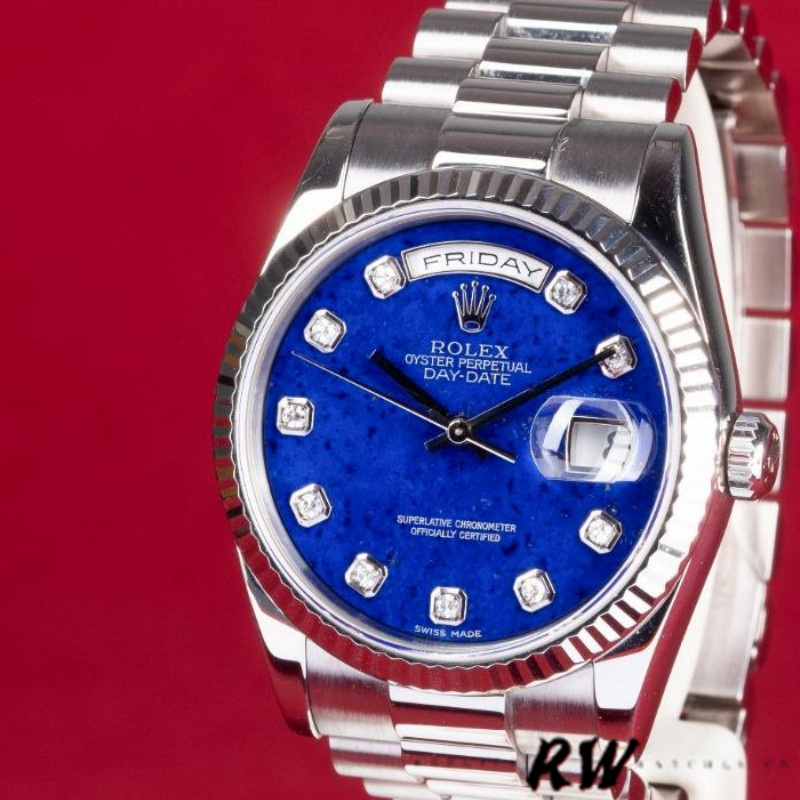 Diamond Lapis Lazuli Blue Dial Date