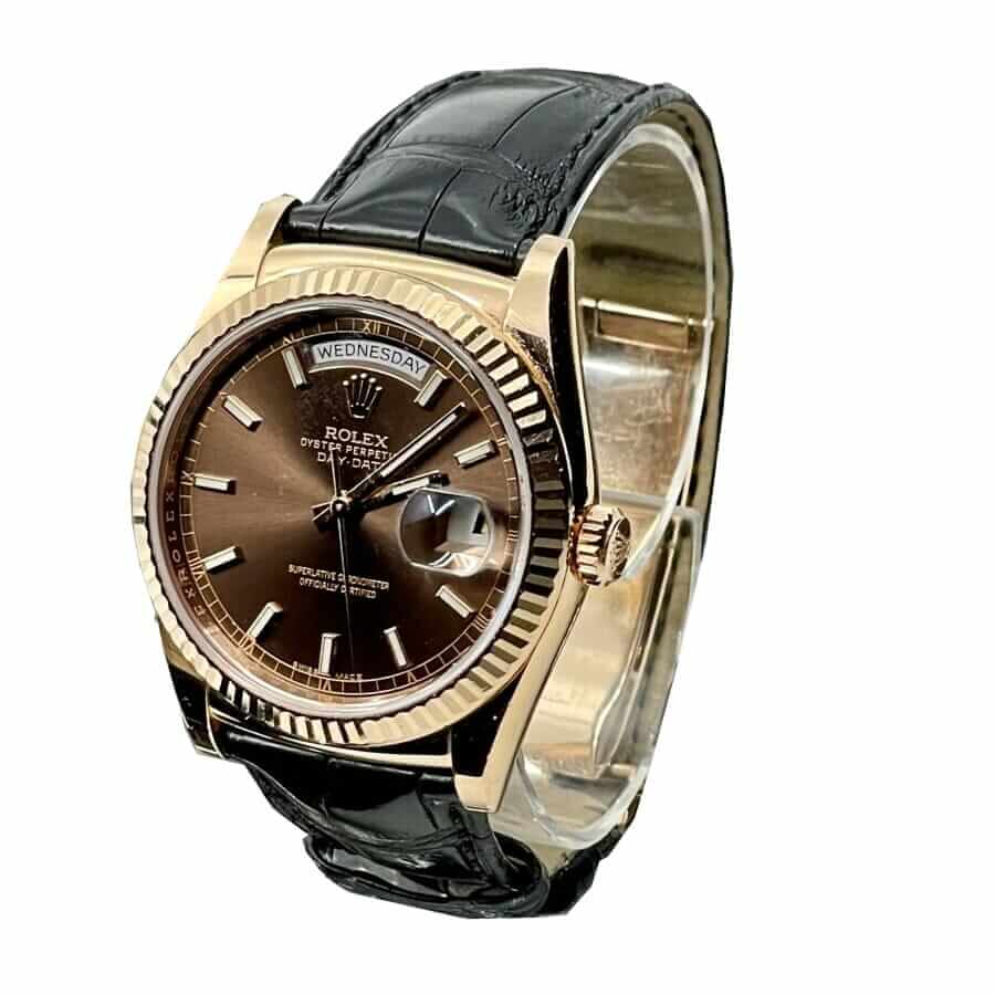 Black Dial Yellow Gold 40mm Men