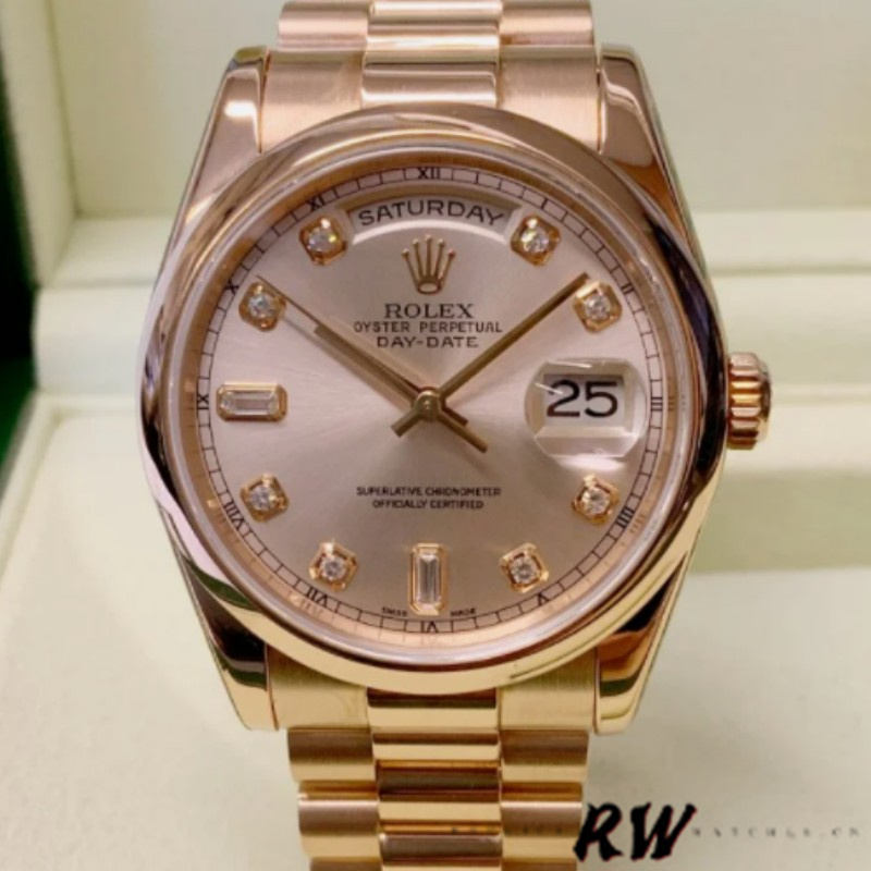 Rose Gold Champagne Diamond Dial
