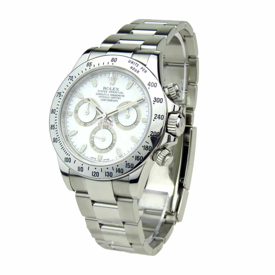 White Dial Stainless Steel 40mm Men