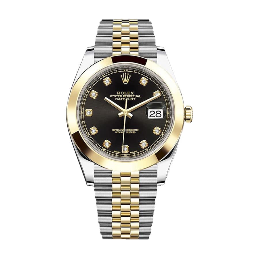 Black Diamond Dial Two-Tone 41mm Men