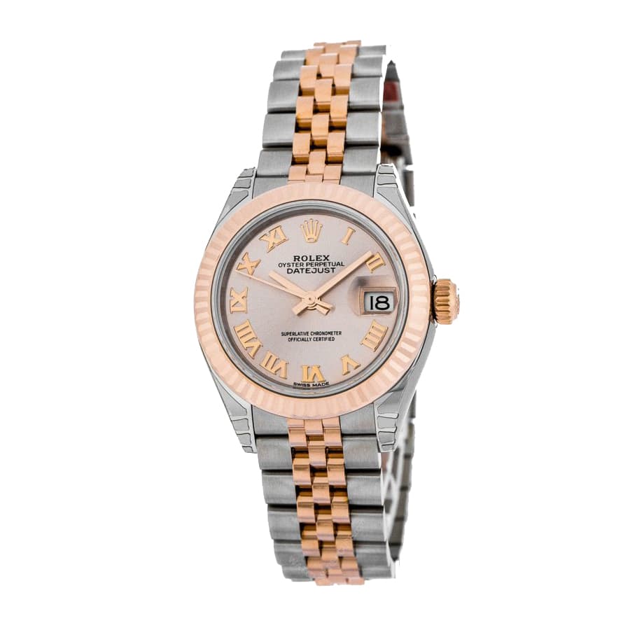 Pink Dial Everose Gold 28mm Lady