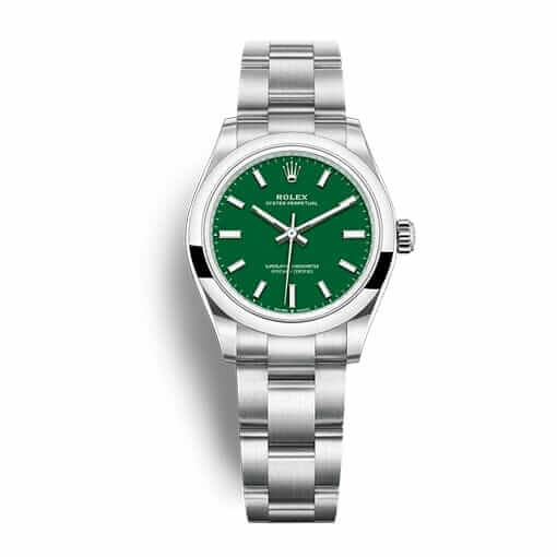 Green Dial Stainless Steel 28mm Lady