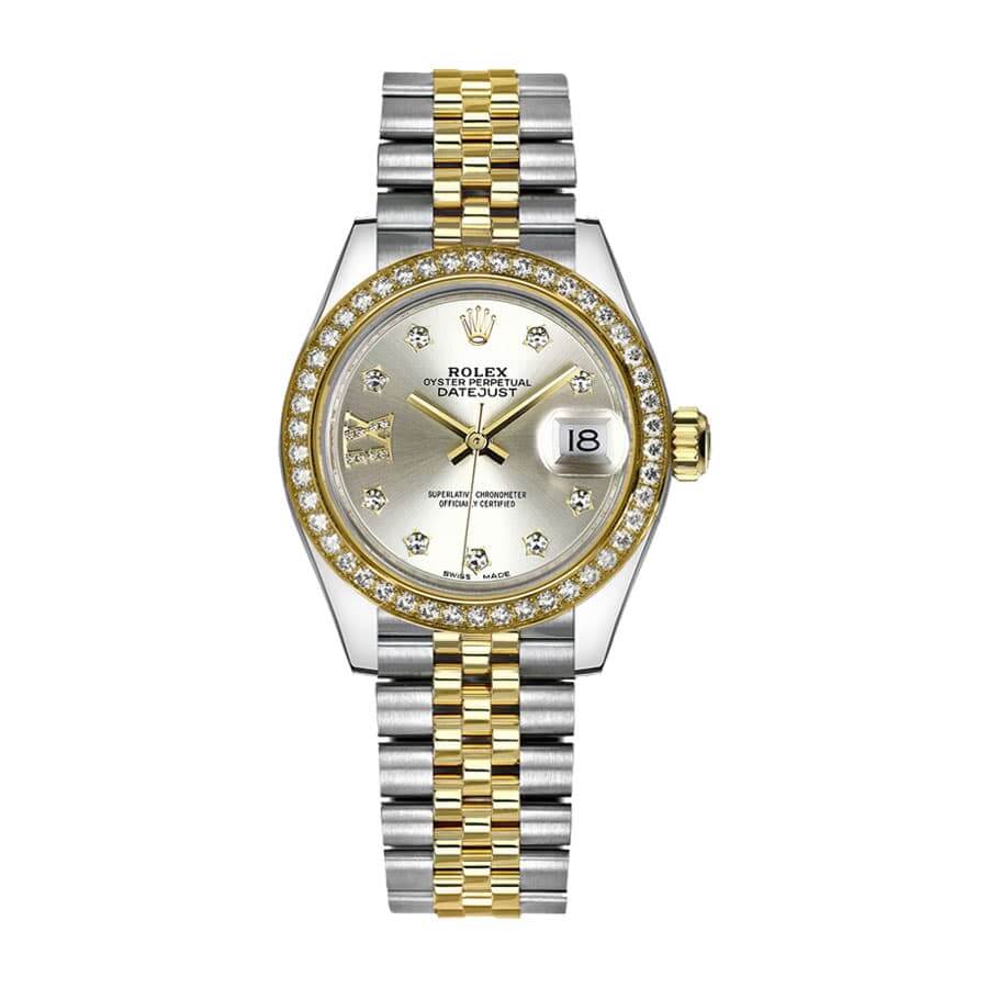 Champagne Diamond Dial Two-Tone 28mm Lady